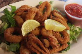 Calamari with Lemon on Top